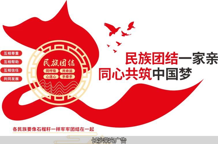创意标语文化墙_石榴籽精神民族团结文化墙设计_民族团结文化墙设计